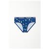 Tezenis Slip Cotone Stampato Con Logo Uomo Blu