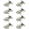 LIKERAINY 95 Grado Battuta Esterna Mini Cerniera del Telaio 40mm con Ammortizzatore per Porta Pesante e Spessa Cerniere Corte per Mobile da Cucina Gabinetto Armadio Porte 8 Pezzi