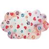 emmevi Tappeto Sottociotola 38x60 Pvc Impermeabile Antiscivolo Tappetino Sotto Ciotola Cane Gatto Dis_(B)