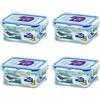 LocknLock LOCK&LOCK HPL805SET - Contenitore rettangolare per alimenti, impermeabile, in plastica, trasparente
