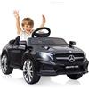LIUFASHI Macchina Elettrica per bambini da 12V Mercedes Benz AMG,Giocattolo veicoli elettrici a 2 porte con telecomando 2.4G,MP3,luci a LED e cintura di sicurezza per bambini dai 3 anni in su,Nero