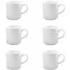 Holst Porzellan MD 130 PACK 6 - Set di 6 bicchieri in porcellana, 0,30 l, colore: Bianco melody
