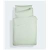 Bianca Plain Dyed Light Green Set lenzuola per letto da 90 cm 100% cotone percale