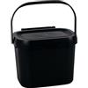 Addis All-Green Black Contenitore per compostaggio per rifiuti Alimentari, Colore: Nero