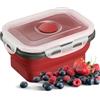 Westmark Contenitore pieghevole alimenti - Pratico contenitore per pranzo, lavoro, viaggi, conservare salsicce e formaggio, lavabile in lavastoviglie, quadrato, senza BPA - 400 ml