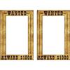 Beistle 2 Pezzi Western Wanted Photo Booth Selfie Cornici Per Wild West Cowboy Western Party Forniture
