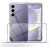 QULLOO Cover Compatibile con Samsung Galaxy S24 Plus 5G, Custodia Trasparente Silicone Sottile Soft TPU Bumper Case Ultra Sottile Anti Graffio Cover per Galaxy S24+