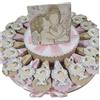 Sindy Bomboniere Torta bomboniere battesimo bimba albero della vita angelo Gabriele con centrale sacra famiglia (torta rosa 20 fette 1 piano)