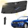 Huifengjie Ombrello Parasole Auto Parabrezza, Parasole per Parabrezza, Parasole Auto, 360 °Albero Proteggi dai graffi,Ombrello Parasole Pieghevole Protettore UV per Auto, SUV, Camion, Accessori per Auto, A