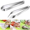 SWRCEYJH 2 Pezzi Pinzette Cucina Pinzette da Pesca Pinze da Cucina Professionali Pinzetta Cucina Inox per Rimuovere Lische,Squame di Pesce,Piume di Maiale E Piume di Pollo (Piatto e Smusso)