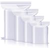 Dilpeak Sacchetti Plastica Trasparente, Buste Trasparenti Con Chiusura, Sacchetti Richiudibili Applicano a Noci, cereali, Artigianato, Vestiti, ecc. 10X15cm 100PZ