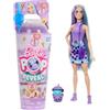 Barbie - Pop Reveal Serie Bubble Tea, bambola alla moda Taro Milk profumata con cucciolo e 8 accessori a sorpresa con effetto cambia colore, giocattolo per bambini, 3+ anni, HTJ19