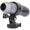 Lazmin112 Fotocamera per Casco Moto, Action Camera Sportiva 2K con Doppio Obiettivo con Supporto, Impermeabile IP66, Fotocamera per Bicicletta Anteriore e Posteriore, Videocamera per Esterni