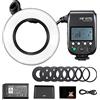 GODOX MF-R76 Flash Anello Macro 76 Ws 7,2 V / 2600 mAh Batteria Ricaricabile 660 Flash Piena Potenza 0,1-1,5 s Tempo Riciclaggio, Adatto per Fotocamere Canon Nikon Sony Fuji Olympus Panasonic Pentax