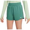 Nike Pantaloncini per ragazze Nike Kids Dri-Fit One High-Waisted Woven Training Shorts - Bianco, Multicolore