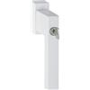 HOPPE 3938037 Maniglia per Finestra Toulon Cilindro Serratura TBT, 7 x 37 mm, Bianco, VK 7x37 mm, weiss