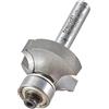 Trend Professionale Fresa Ovolo con Cuscinetto Guida, Raggio 6mm, Codolo 1/4 Pollice, Diametro di Taglio 24,7mm & Lunghezza di Taglio 12mm, Due Cuscinetti, Metallo Duro (TCT), 46/125X1/4TC