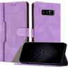 JayModCase Custodia per Samsung Galaxy Note 8,Flip Custodia Portafoglio Caso Libro con Magnetica | porta carte di credito | Supporto Stand - Viola