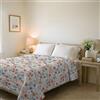 Italian Bed Linen Trapuntino Estivo Linea BASIC Made in Italy Copriletto Stampato in Morbida Microfibra - Trapunta Primavera Estate Mezza Stagione - Acquerello, Matrimoniale 250x240cm
