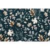Sleepdown Tovagliette decorative 100% cotone, di lusso, per cottage, per cucina, sala da pranzo, ristorante, Natale, 4 pezzi, colore: panna e verde scuro (49 cm x 32 cm)
