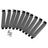 S SIENOC 10 x Pezzi Nero PCI Steel Slot Covers Filtro Parapolvere Piastra di Chiusura，con Viti (10 x 20mm, Nero)