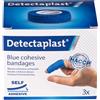 Detectaplast Cerotto smart impermeabile blu, compressa autoadesiva per ferite e distorsioni, cerotto in rocchetto per manipolare alimenti, cerotto rotolo, 2,5 cm x 4,5 m, 3 pezzi