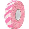Tomotato Nastro per Hockey, 2,5cm x 25M Nastro Protettivo per Hockey Rotolo di Nastro in Tessuto per Bastone da Hockey su Ghiaccio e su Pista, Protezione per Lama e Impugnatura (Zebra Rosa)