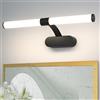 Homefire Luce a parete per specchio da bagno LED - Lampada da parete 6W 40cm impermeabile IP44 bianco neutro 4000K moderna per cantina cucina armadio da bagno cromato