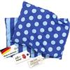 Asigo® Cuscino Termico Noccioli di Ciliegia Riscaldabile al Microonde o Forno | Cuscino Cervicale | Fascia Riscaldante Schiena | Cervicale Collo Rimedi | Cotone OEKO-Tex | circa 20x60 cm | 4 Camere