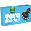 CAIYA Gullon Twins Zero Zuccheri Biscotto al Cacao con Ripieno Vegano 5 Monoporzioni 210g