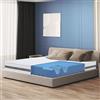 The White Stone Materasso Matrimoniale King Size Ortopedico in Memory Antibatterico | Rivestimento 3D Air in Fibra Ipoallergenica ed Antiacaro | 7 Zone Differenziate Termosensibili | Altezza 20 cm Reali | 180 x 200