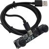 Svpro Modulo fotocamera USB Dual Lens 1080P 60fps Fisheye UVC fotocamera industriale scheda sincronizzazione registrazione a colori con obiettivo M12, telecamera grandangolare senza distorsioni