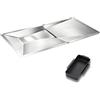 Denmay Charbroil, Dyna Glo, Nexgrill, Kenmore e altro ancora, vassoio raccogli grasso (60-80 cm x 38,5 cm)
