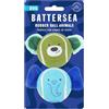 Rosewood Battersea Palla di gomma Animali, Giocattoli per cani, Blu, Verde,6,5 x 11 x 6,5 cm; 100 grammi