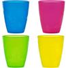 Nuby - Set da 3 bicchieri plastica da 300ml - Bicchieri in materiale antigraffio e anticaduta per bambini - Senza BPA - 4 pezzi - 9+ mesi