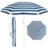 Shelta Australia Noosa - Ombrellone da spiaggia, 180 cm, a righe bianche e blu