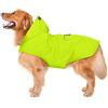 Zellar Impermeabile per Cani con Cappuccio e Foro per Colletto e Strisce Riflettenti protettive, Impermeabile Ultraleggero e Impermeabile 100% Impermeabile Cani di Taglia Media Large