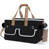 ALLSOPETS Trasportino per Cani, Borsa Porta Cani Portatile per Gatti, Cuccia per Animali Domestici con Lati Morbidi, Gabbia da Viaggio per Cane con Guinzaglio di Sicurezza Regolabile, Nero