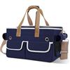 ALLSOPETS Trasportino per Cani, Borsa Porta Cani Portatile per Gatti, Cuccia per Animali Domestici con Lati Morbidi, Gabbia da Viaggio per Cane con Guinzaglio di Sicurezza Regolabile, Blu