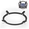 Graplan Supporto universale in ghisa per wok e stufa, accessori antiscivolo per piano cottura e pentole (diametro: 16 cm)