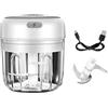 Stecto T.Y.G.F - Mini tritatutto elettrico, 100 ml, portatile, con 3 lame affilate, tritacarne e cipolla