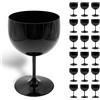 DOJA Barcelona DOJA Barcellona | Bicchieri Gin Tonic Balloon Cocktail | Nero | 56cl | 12Pz | Calici Gin Tonic Plastica Dura Riutilizzabili | Bicchieri in Policarbonato | Bicchieri Gin Tonic Plastica, Long Drink