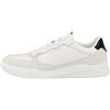 Tommy Hilfiger Sneakers con Suola Preformata Uomo Elevated Cupsole Leather Mix Scarpe, Bianco (White), 44 EU