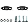 ACCOSSATO Coppia tappi coprifori specchietti Accossato nero per Kawasaki Zx6 R dal 2003 al 2004 (CC 636)