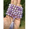 8 mm Rnd 108+1 Perline KUNZITE JADE Jaap Mala Rosario Japa Mala, Gioielli Ene...