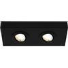 BRILONER - Lampada da soffitto a LED con colore della luce regolabile, plafoniera, lampada a LED, luce sottopensile per cucina, lampada per soggiorno, faretti, nero