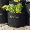 5 X 40L sacchetto per piantine in tessuto non tessuto con finestra e manici robusti per la coltivazione di patate, pomodori, fragole, fiori, piante e ortaggi sul balcone o in giardino
