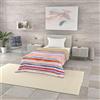Italian Bed Linen Trapuntino Estivo Linea BASIC Made in Italy Copriletto Stampato in Morbida Microfibra - Trapunta Primavera Estate Mezza Stagione - Strisce, Singolo 160x240cm