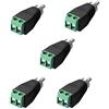 SIENOC 5 x Phono Cinch Cavo Spina maschio di AV Terminale a vite Connettore