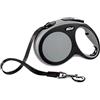 FLEXI GUINZAGLIO FLEXI NEW COMFORT TG M CON FETTUCCIA 5 MT NERO/GRIGIO